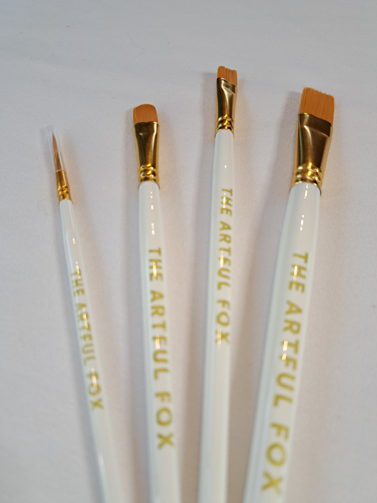 The Artful Fox Professional Paintbrush Set – 4 Precision Brushes