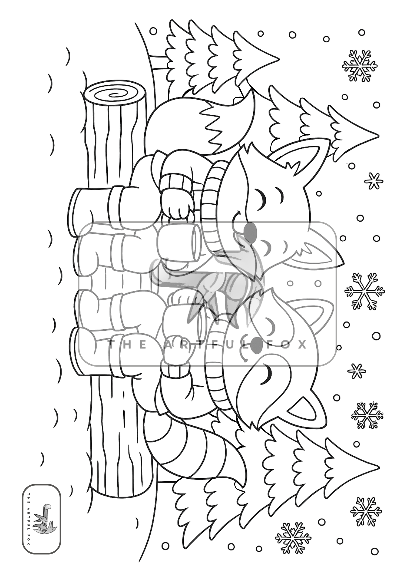 Cute Christmas Themed Colouring for Adults & Kids | Paint & Pen-Friendly Christmas Mindful Masterpieces – 10 Watercolour Sheets for Calm & Creativity on 190 GSM Paper