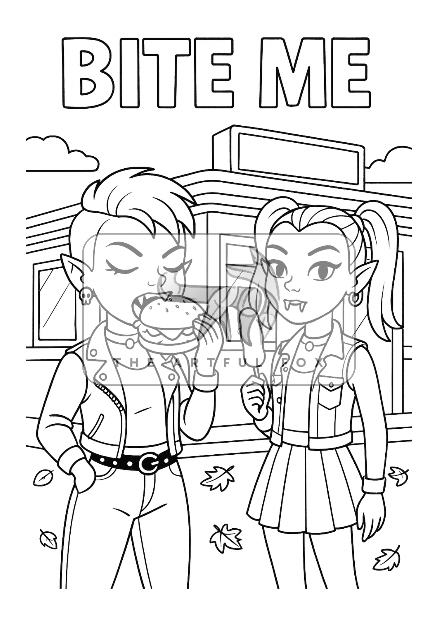 Cute Halloween A5 Colouring Sheets - Mini Mindful Masterpieces | The Artful Fox
