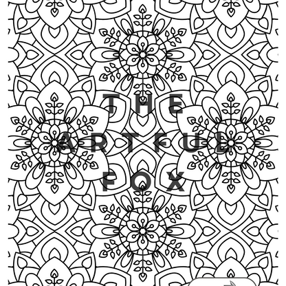 Mandala Mindful Masterpieces – 10 Watercolour Sheets for Calm & Creativity | Mandala Colouring for Adults & Kids on 190 GSM Paper