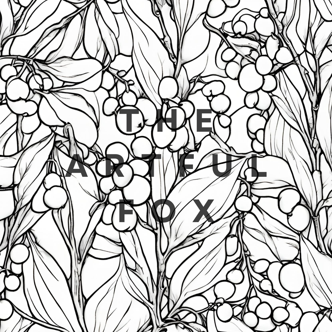 Christmas Mindful Masterpieces – 10 Watercolour Sheets for Calm & Creativity | Christmas Themed Colouring for Adults & Kids on 190 GSM Paper
