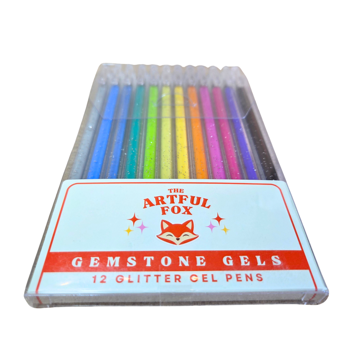 Glitter Gel Pens - Gemstone Gels - Smooth 1mm Glitter Pens for Journaling, Lettering, Crafts & Creative Projects