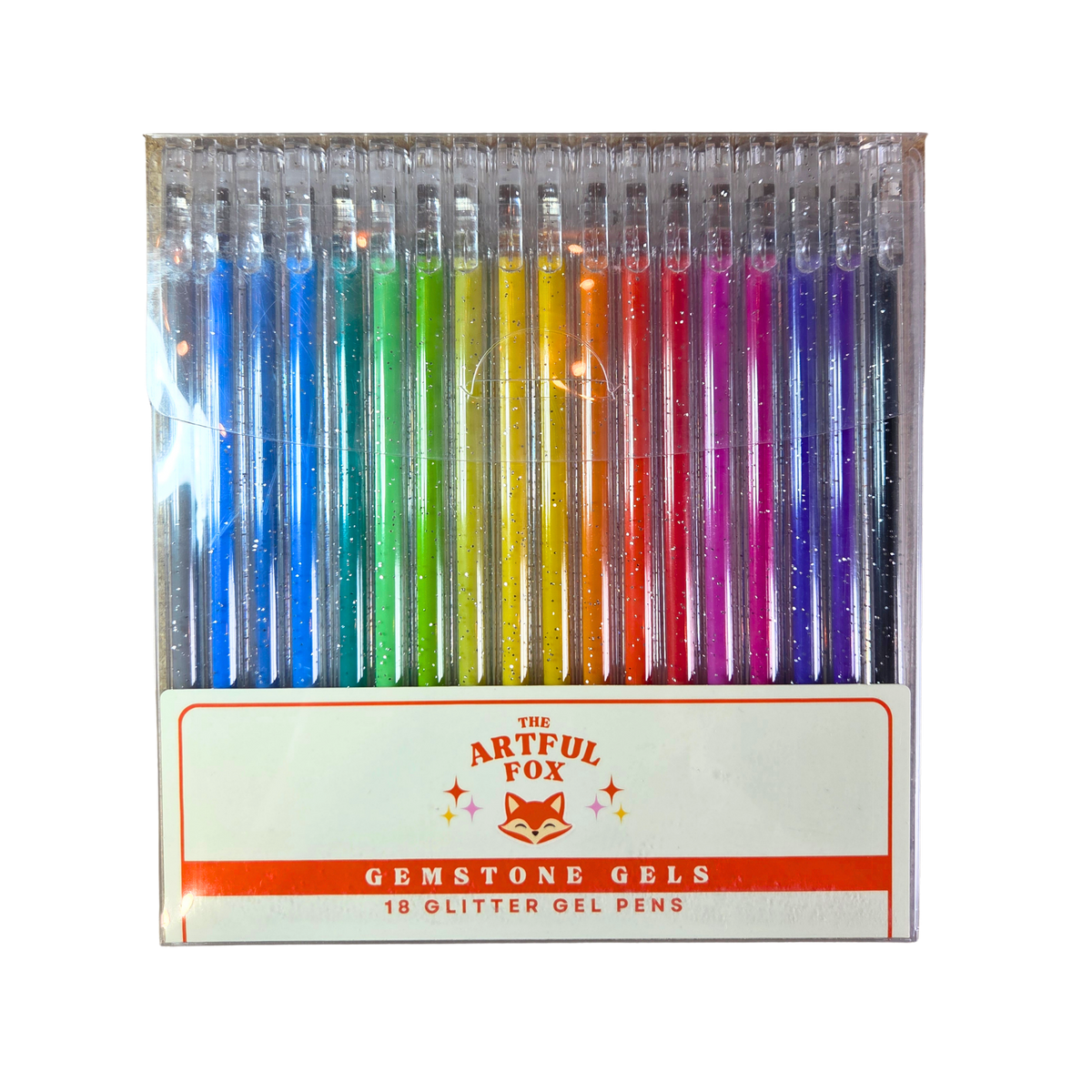 Glitter Gel Pens - Gemstone Gels - Smooth 1mm Glitter Pens for Journaling, Lettering, Crafts & Creative Projects