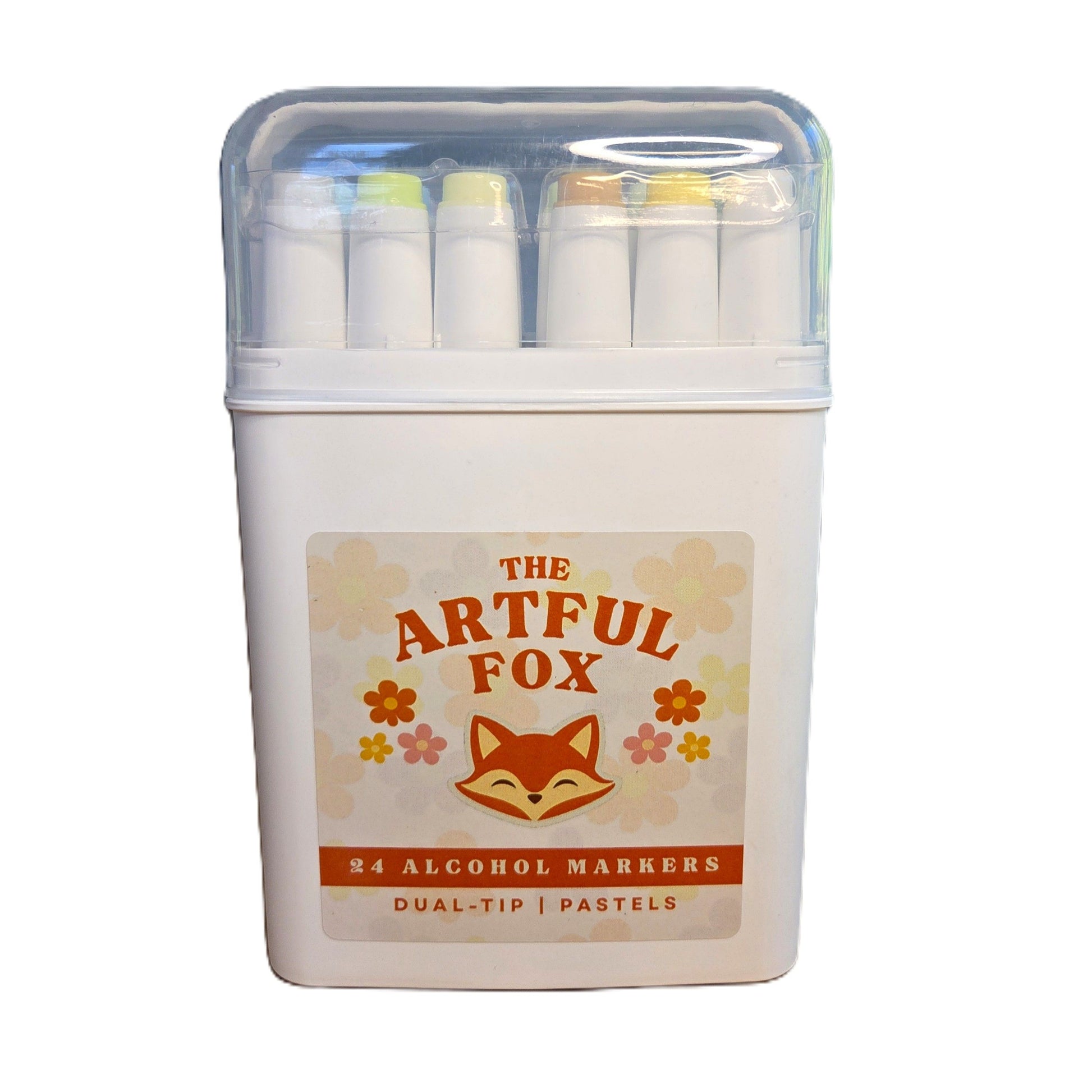24 pastel alcohol marker set in carry case by The Artful Fox