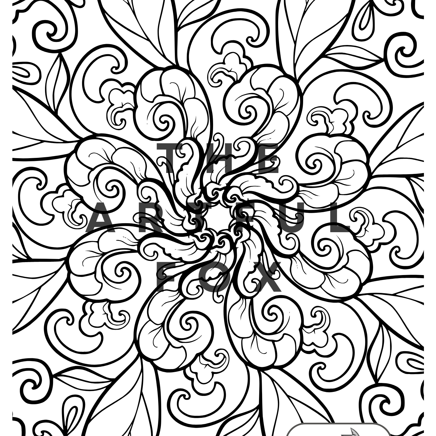 Mandala Mindful Masterpieces – 10 Watercolour Sheets for Calm & Creativity | Mandala Colouring for Adults & Kids on 190 GSM Paper