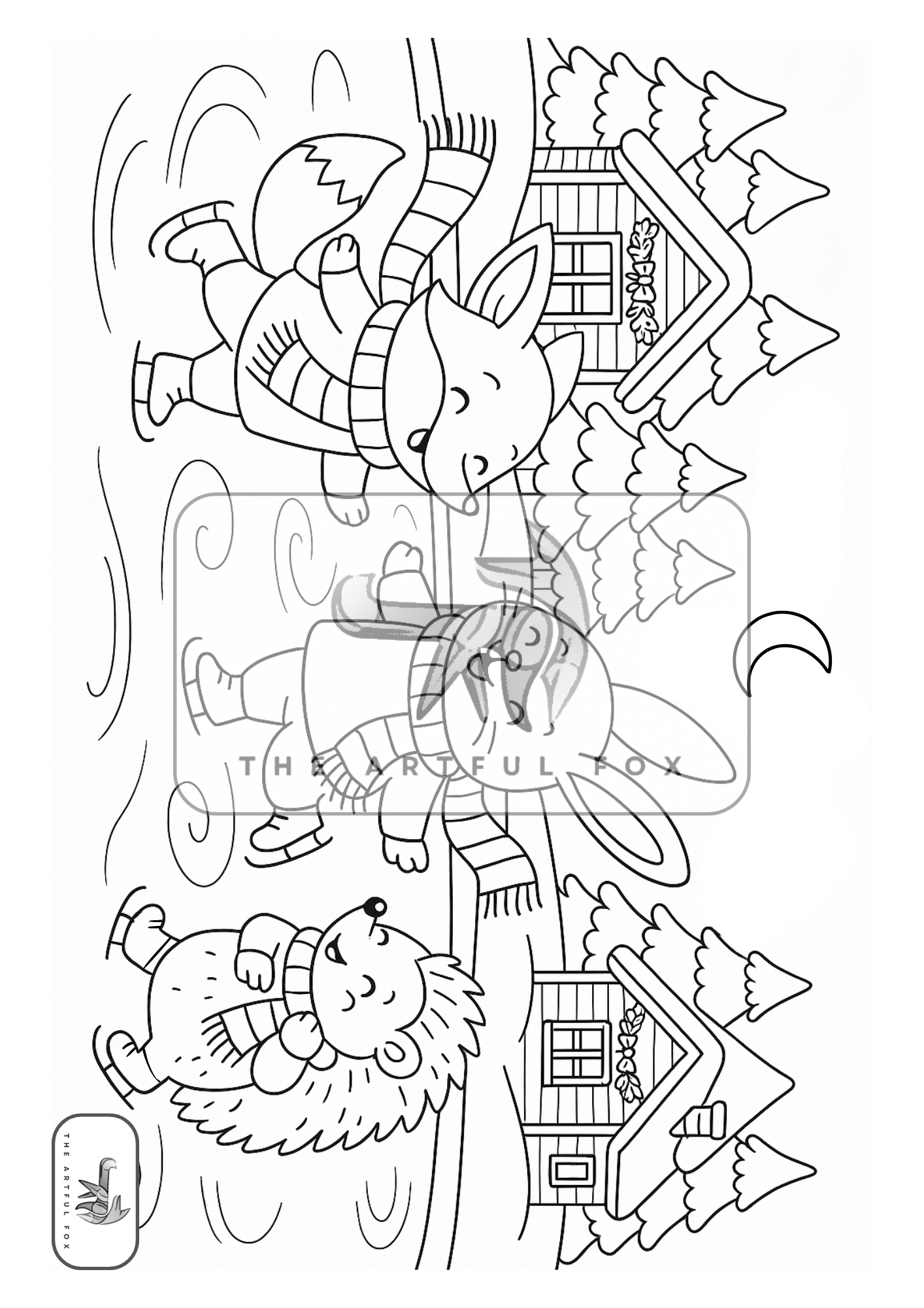 Cute Christmas Themed Colouring for Adults & Kids | Paint & Pen-Friendly Christmas Mindful Masterpieces – 10 Watercolour Sheets for Calm & Creativity on 190 GSM Paper