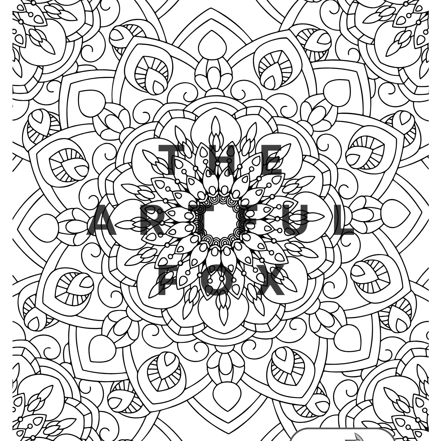 Mandala Mindful Masterpieces – 10 Watercolour Sheets for Calm & Creativity | Mandala Colouring for Adults & Kids on 190 GSM Paper