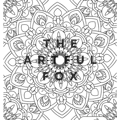 Mandala Mindful Masterpieces – 10 Watercolour Sheets for Calm & Creativity | Mandala Colouring for Adults & Kids on 190 GSM Paper