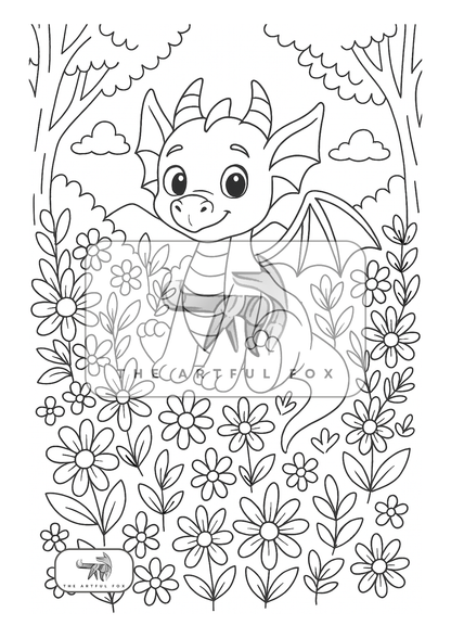 Magical Kingdom Mindful Masterpieces – 10 Watercolour Sheets for Calm & Creativity | Cute Themed Colouring for Adults & Kids on 190 GSM Paper