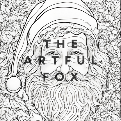 Christmas Mindful Masterpieces – 10 Watercolour Sheets for Calm & Creativity | Christmas Themed Colouring for Adults & Kids on 190 GSM Paper