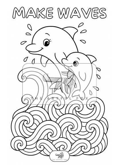 Cute Under the Sea Themed Colouring for Adults & Kids | Paint & Pen-Friendly Mindful Masterpieces – 10 Watercolour Sheets for Calm & Creativity on 190 GSM Paper