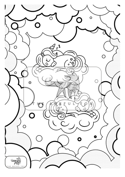 Magical Kingdom Mindful Masterpieces – 10 Watercolour Sheets for Calm & Creativity | Cute Themed Colouring for Adults & Kids on 190 GSM Paper
