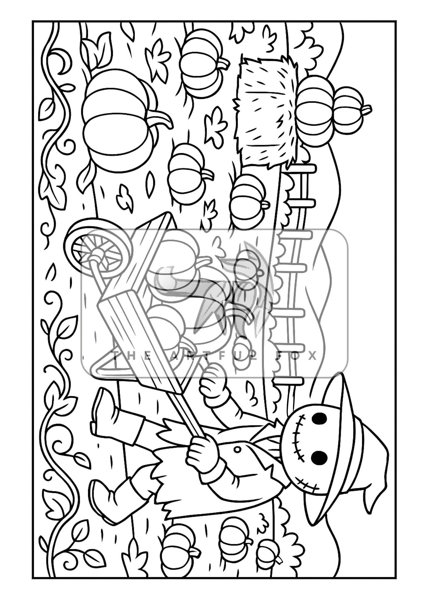 Cute Halloween A5 Colouring Sheets - Mini Mindful Masterpieces | The Artful Fox