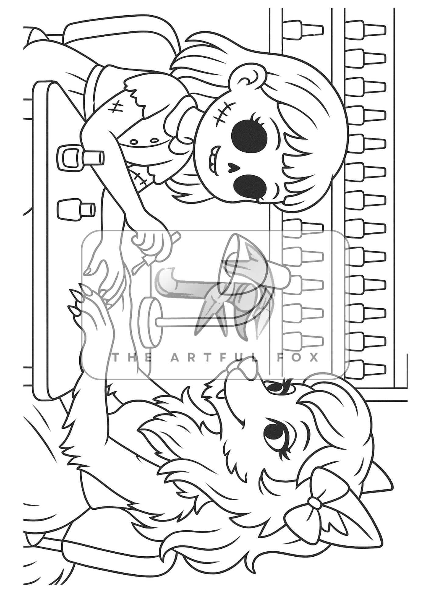 Cute Halloween A5 Colouring Sheets - Mini Mindful Masterpieces | The Artful Fox