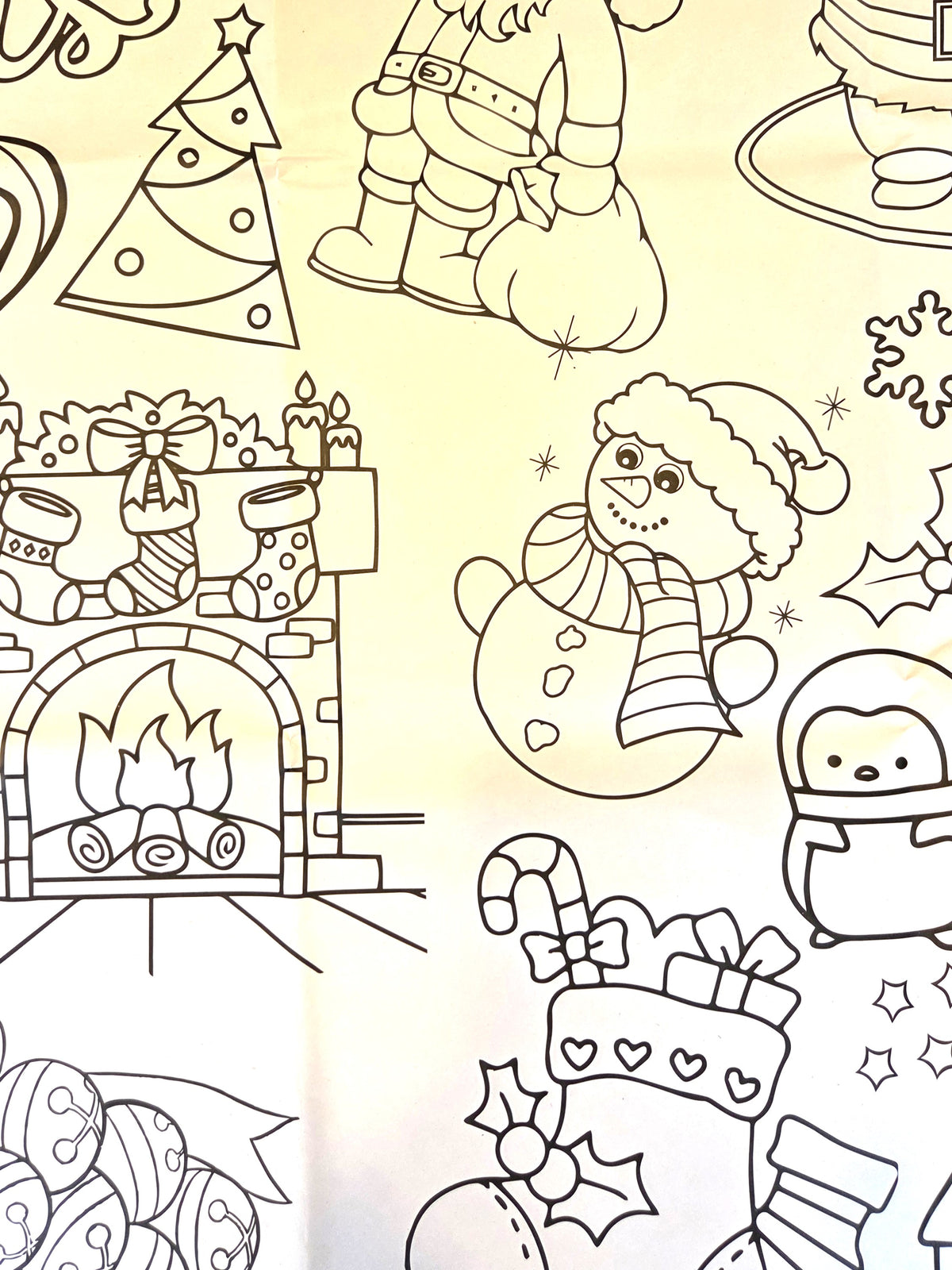 Giant Christmas Colouring Tablecloth | Kids Christmas Activity | 183 × 86cm