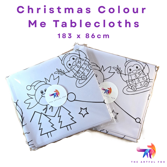 Giant Christmas Colouring Tablecloth | Kids Christmas Activity | 183 × 86cm