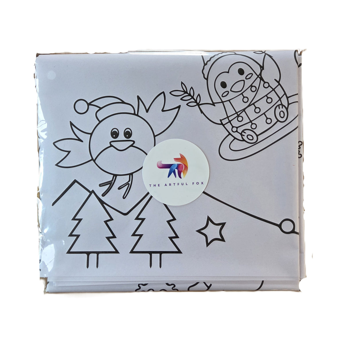 Giant Christmas Colouring Tablecloth | Kids Christmas Activity | 183 × 86cm