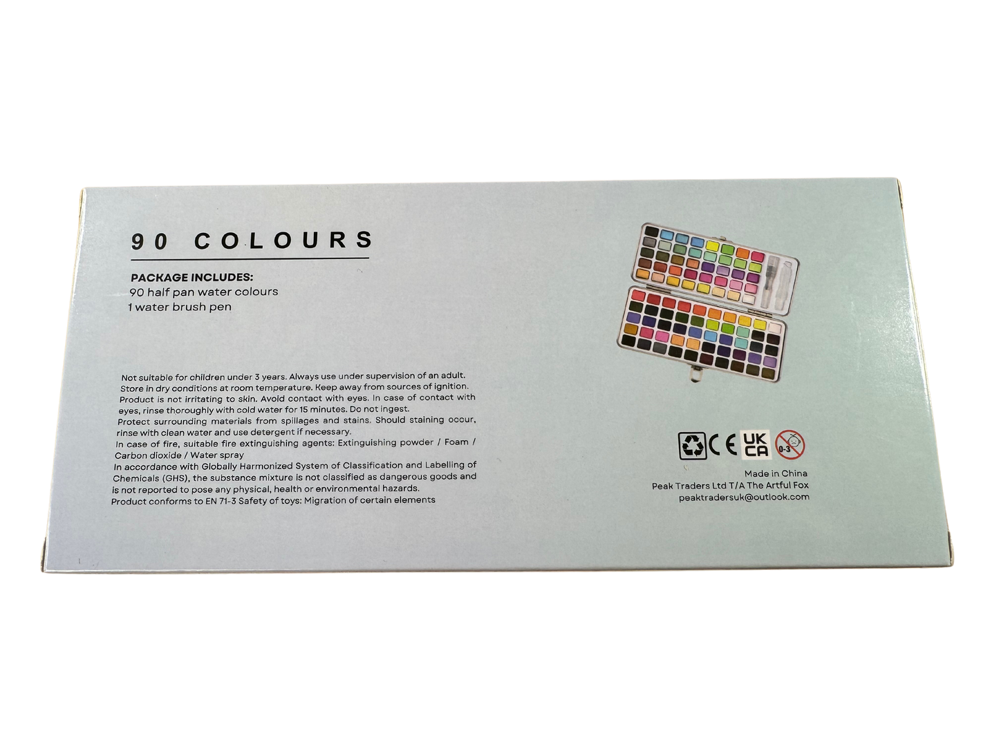 The Artful Fox Premium Starter Set: 90 Shade Watercolour Paint Set & Essential Art Supplies