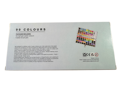 The Artful Fox Premium Starter Set: 90 Shade Watercolour Paint Set & Essential Art Supplies