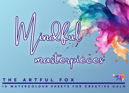 Mandala Mindful Masterpieces – 10 Watercolour Sheets for Calm & Creativity | Mandala Colouring for Adults & Kids on 190 GSM Paper