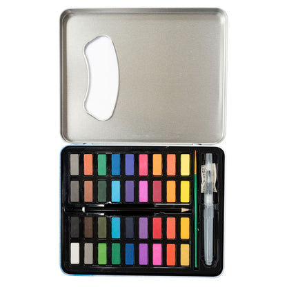 36 Watercolour Paints with Brushes & Pencil | Artist’s Series Budget-Friendly Set