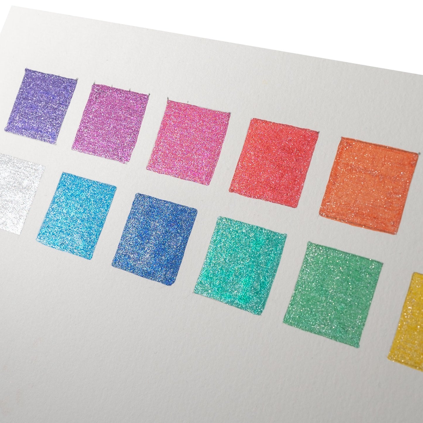 12 Rainbow Glitter Markers - Bright Acrylic Paint Pens for Crafting, Art and DIY Projects - Water-Based, Multi-Surface. By The Artful Fox